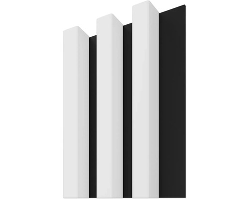 Dekorpanel Linea slim 3 vit/svart 15x265cm