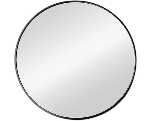 Spegel Aluminium svart Ø 60cm