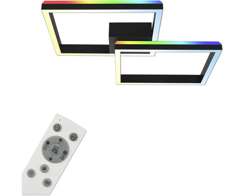 Taklampa med rektangulär design och fjärrkontroll