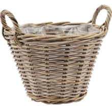 Planteringskorg ELITE Leah naturfibrer Ø42x32cm brun-thumb-0
