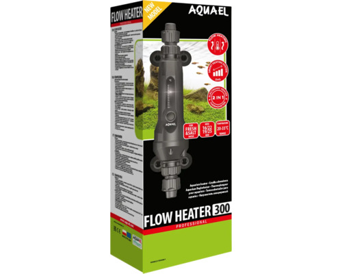 Akvarievärmare AQUAEL Flow Heater 2.0 300W Aquael Flow Heater 300 genomströmningsvärmare förpackning