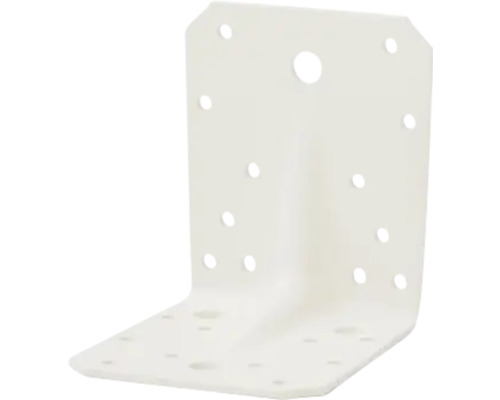 Vinkel 105 JOMA White 3x105x105x90mm MF Vinkelbeslag med hål för träkonstruktion