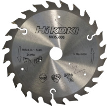 HiKoki sågklinga med en diameter på 165 millimeter och 24 tänder
