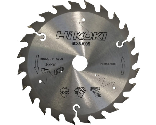 HiKoki sågklinga med en diameter på 165 millimeter och 24 tänder