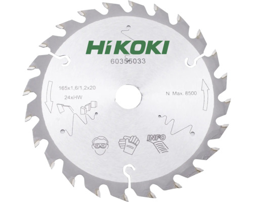 HiKoki sågblad 165x1,6/1,2x20