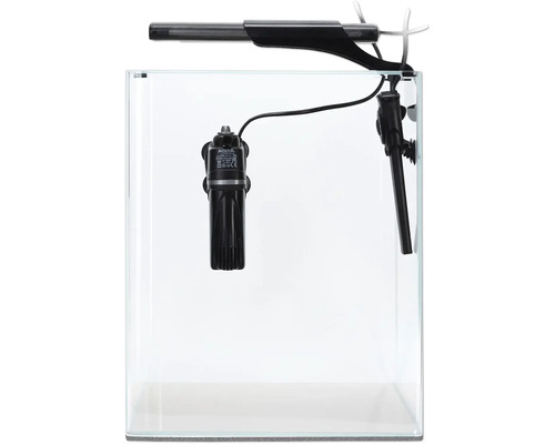 Akvarium med filter och belysning