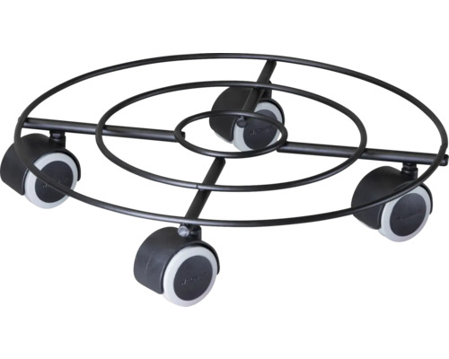 Blomvagn WAGNER SYSTEM Multi Roller stål Ø30cm svart Blomvagn WAGNER SYSTEM Multi Roller stål Ø30cm svart