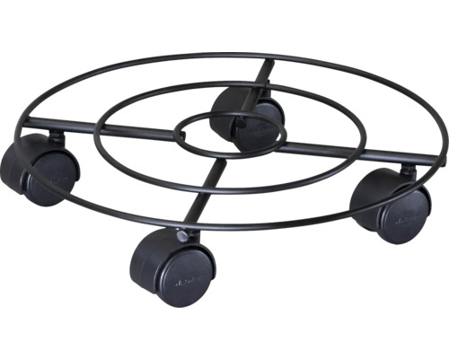 Blomvagn WAGNER SYSTEM Multi Roller stål Ø30cm svart Blomvagn WAGNER SYSTEM Multi Roller stål Ø30cm svart