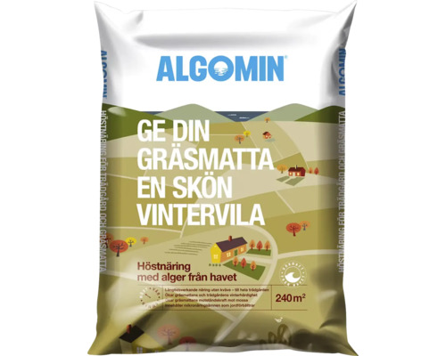 Gräsmattegödsel ALGOMIN Höstnäring 8kg Gräsmattegödsel ALGOMIN Höstnäring 8kg