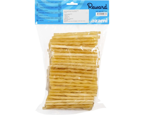 Förpackning med hundtuggpinnar, 100 stycken, 12 cm långa