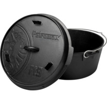 Petromax eldfast gryta i gjutjärn med lock och bärhandtag