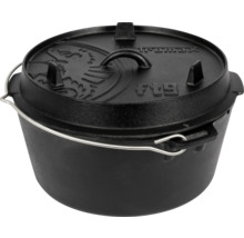 Petromax gjutjärnsgryta med lock och bärhandtag