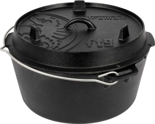 Petromax gjutjärnsgryta med lock och bärhandtag