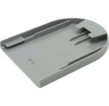 Grått lock av plast