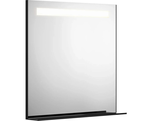 Spegel med belysning GUSTAVSBERG svart matt varmvitt ljus 80 cm GB7199ML80BL