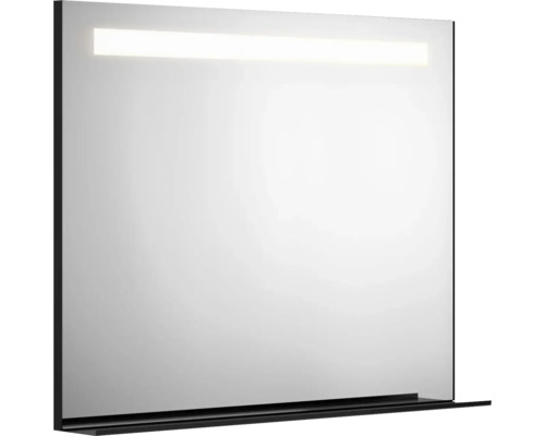 Spegel med belysning GUSTAVSBERG svart matt varmvitt ljus 100 cm GB7199ML10BL