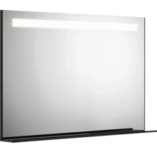 Spegel med belysning GUSTAVSBERG svart matt varmvitt ljus 120 cm GB7199ML12BL