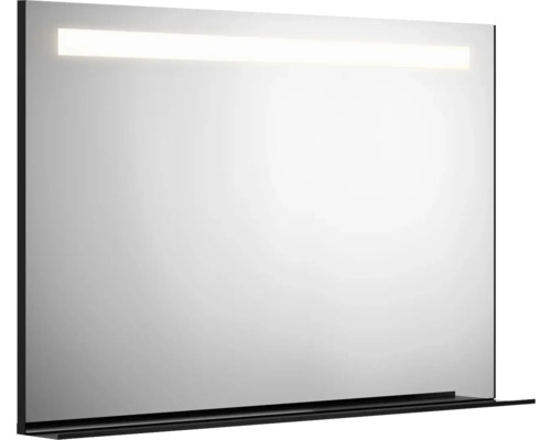 Spegel med belysning GUSTAVSBERG svart matt varmvitt ljus 120 cm GB7199ML12BL