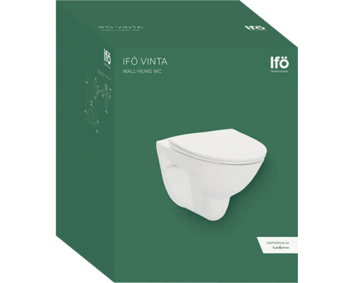 Toalettstol vägghängd IFÖ Vinta Rimfree soft-close 7821269