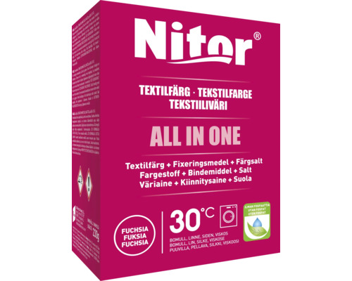 Textilfärg NITOR All in one Fuchsia mini