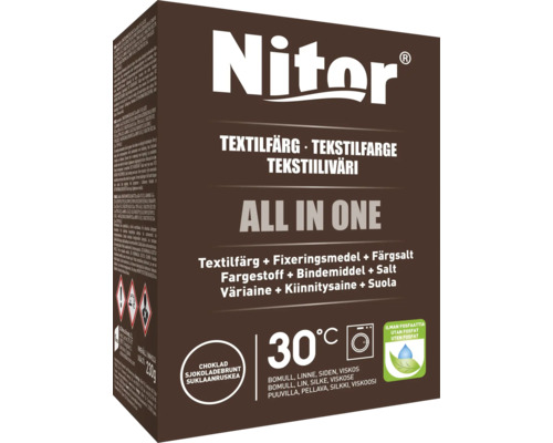 Textilfärg NITOR All in one Choklad mini