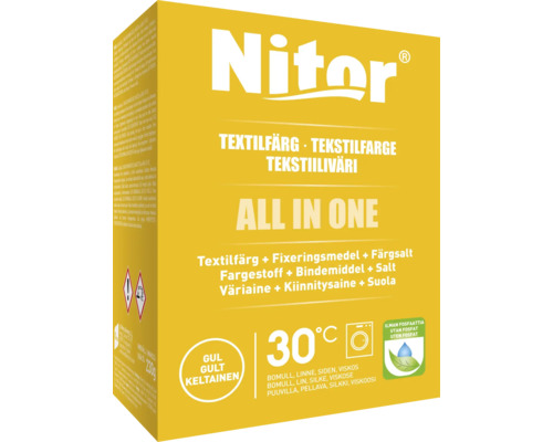 Textilfärg NITOR All in one Gul mini