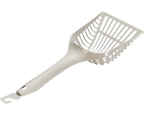 Kattsandspade av plast med handtag och hänghål