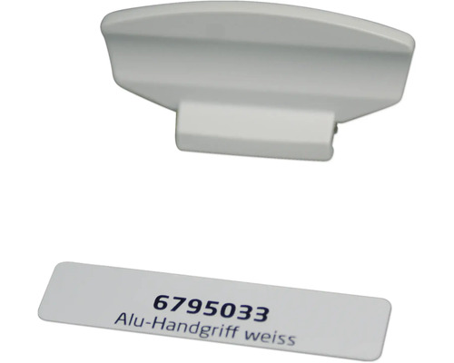 Vitt aluminiumhandtag
