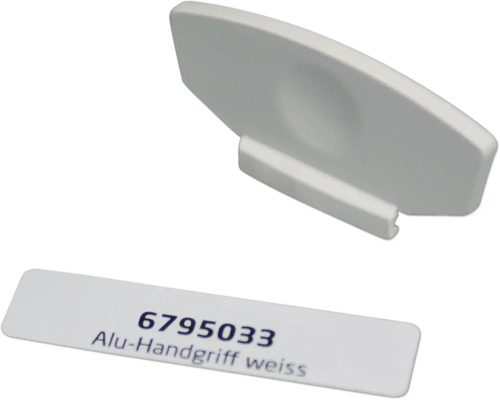 Aluminiumhandtag i vitt