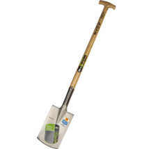 Spat med T-handtag och träskaft