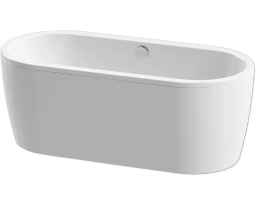 Fristående badkar FORM&STYLE slim vit ovalt 1600 mm