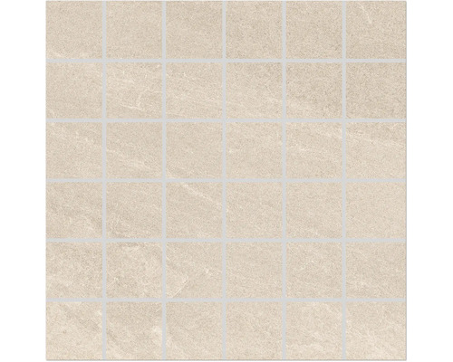 Mosaikplatta med fyrkantiga stenar