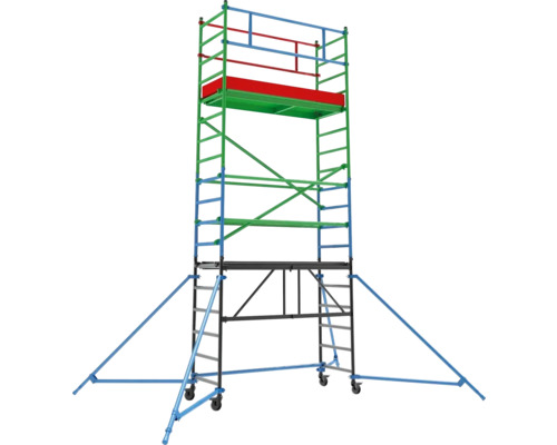 Rullställning med hjul för arbete på höjd