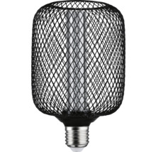 Dekorativ lampa med svart trådnät