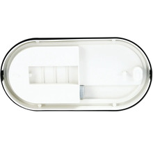 Oval duschkorg för väggmontering