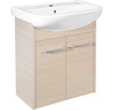 Tvättställsskåp med två dörrar och handtag