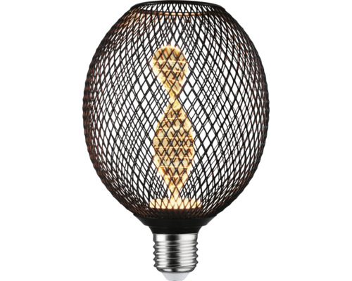 Dekorativ lampa med metallnät