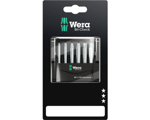 Wera Bit-Check med Torx-bits, 6 delar