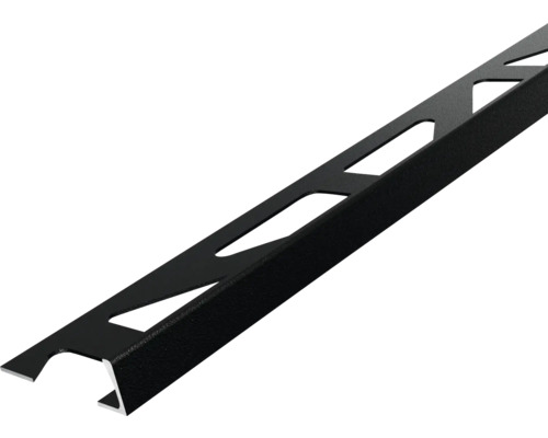 Kakellist DURAL Durosol DSACM 811 svart matt 250cm 8mm Kakelprofil av metall med utskärningar