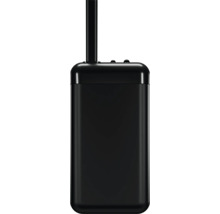 Svart walkie-talkie med antenn