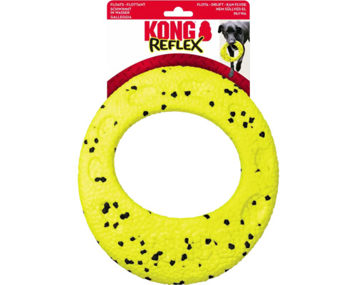 Kong Reflex hundleksak ring flyter i vatten