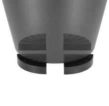 Krukfötter plast Ø10,5x2,9cm svart-thumb-3