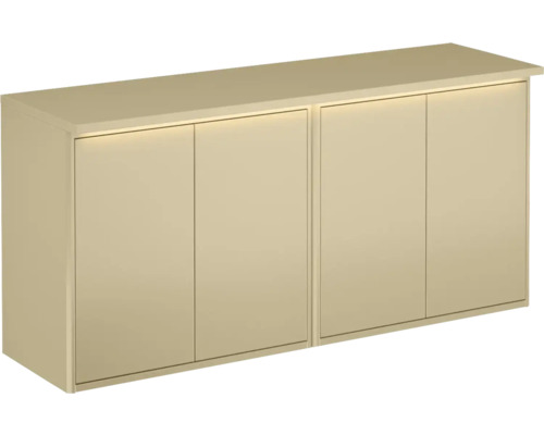 Toppskiva GUSTAVSBERG graphic beige med integrerad LED-belysning 120x36 cm 8933626