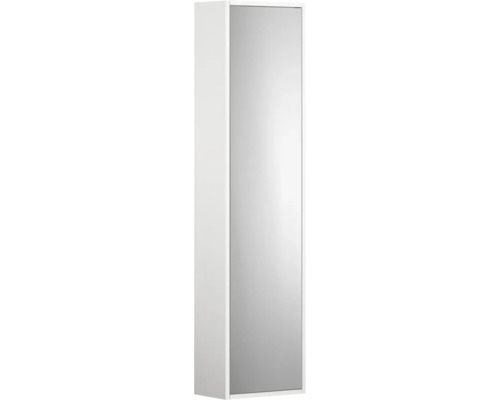 Högskåp med spegeldörr GUSTAVSBERG Artic small vit fukttrög 330x1350 mm 8824220 Vitt spegelskåp för badrummet