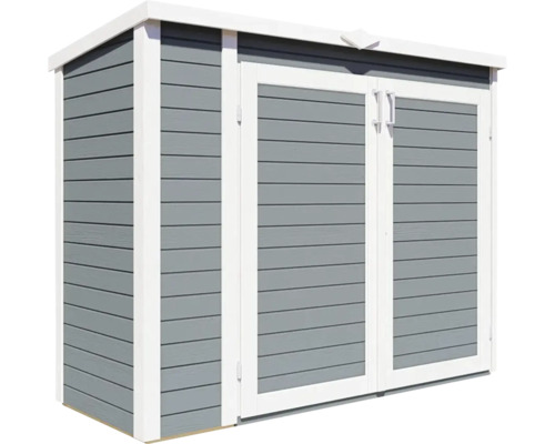 Trädgårdsskåp av trä med dubbeldörr