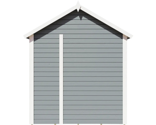 Trädgårdshus i trä med sadeltak