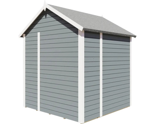 Trädgårdsskjul med sadeltak