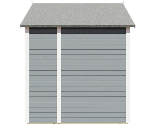 Trädgårdshus i trä med bitumentak