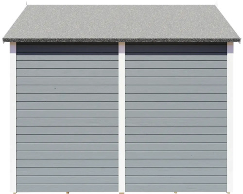 Trädgårdshus i trä med tak