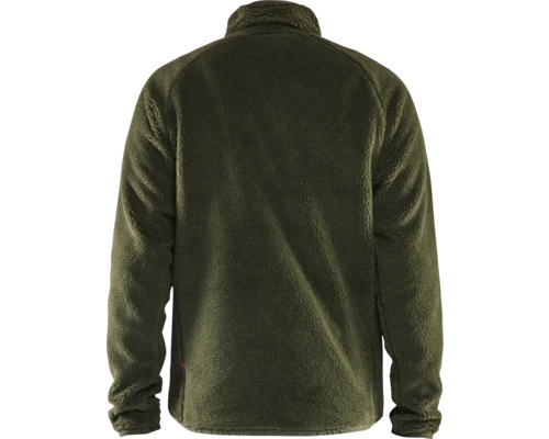 Baksida av en fleecejacka